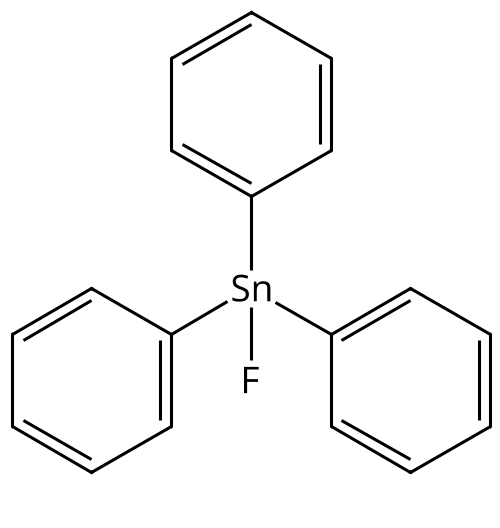 Triphenyltin fluoride Chemical Structure